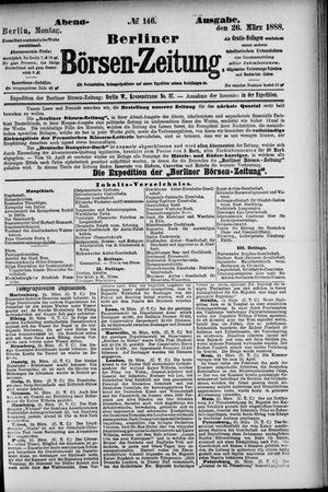 Berliner Börsen-Zeitung vom 26.03.1888