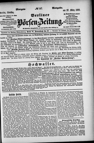 Berliner Börsen-Zeitung vom 27.03.1888