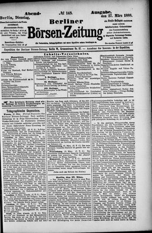 Berliner Börsen-Zeitung vom 27.03.1888