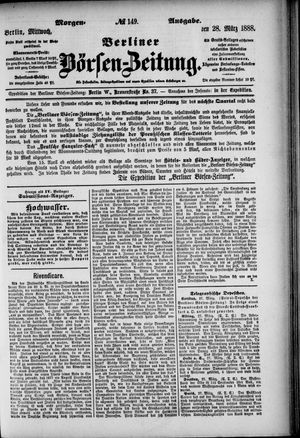 Berliner Börsen-Zeitung vom 28.03.1888