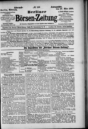 Berliner Börsen-Zeitung vom 28.03.1888
