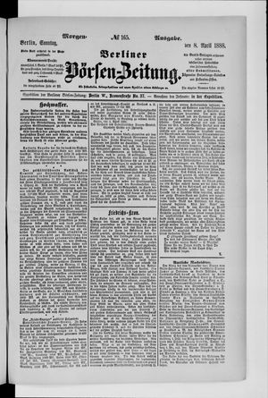 Berliner Börsen-Zeitung vom 08.04.1888
