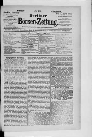 Berliner Börsen-Zeitung vom 17.04.1888