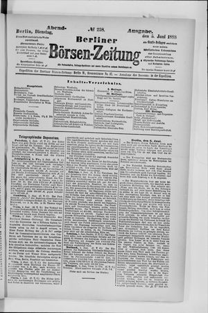 Berliner Börsen-Zeitung vom 05.06.1888