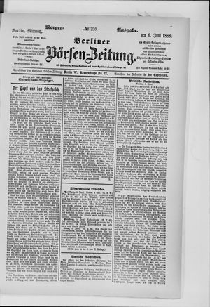 Berliner Börsen-Zeitung vom 06.06.1888