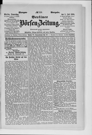 Berliner Börsen-Zeitung vom 05.07.1888