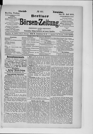 Berliner Börsen-Zeitung vom 13.07.1888