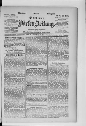 Berliner Börsen-Zeitung vom 20.07.1888