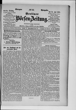 Berliner Börsen-Zeitung vom 24.07.1888