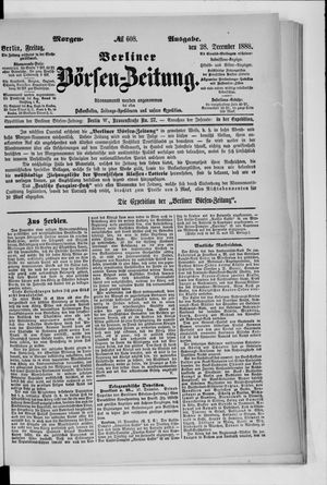 Berliner Börsen-Zeitung vom 28.12.1888