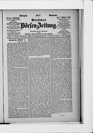 Berliner Börsen-Zeitung vom 02.02.1889