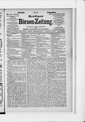 Berliner Börsen-Zeitung vom 18.02.1889