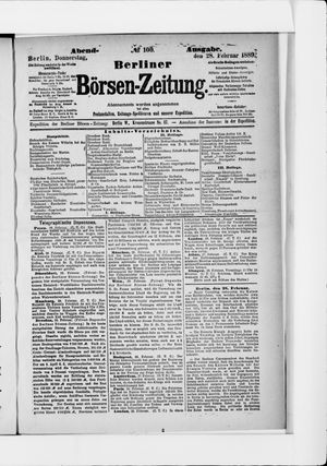 Berliner Börsen-Zeitung on Feb 28, 1889