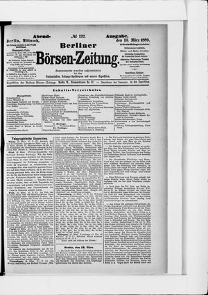 Berliner Börsen-Zeitung vom 13.03.1889