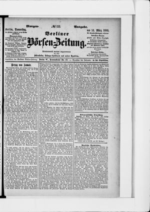 Berliner Börsen-Zeitung vom 14.03.1889