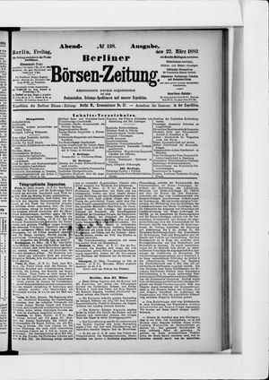 Berliner Börsen-Zeitung vom 22.03.1889