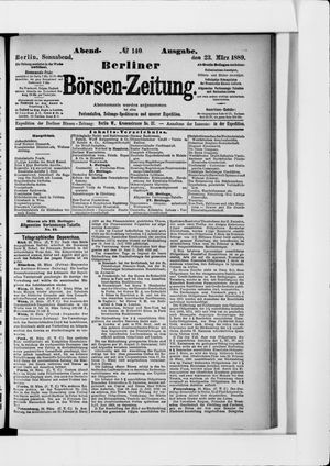 Berliner Börsen-Zeitung vom 23.03.1889