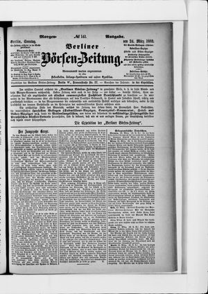 Berliner Börsen-Zeitung vom 24.03.1889