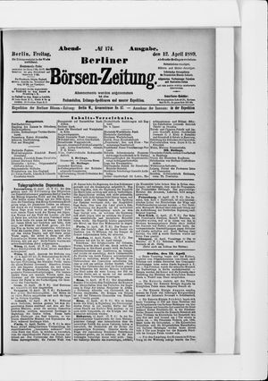 Berliner Börsen-Zeitung vom 12.04.1889