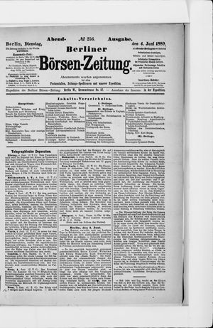 Berliner Börsen-Zeitung vom 04.06.1889