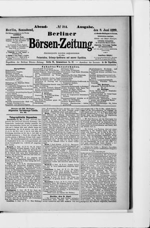 Berliner Börsen-Zeitung on Jun 8, 1889