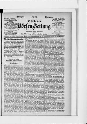Berliner Börsen-Zeitung on Jun 16, 1889