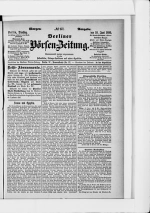 Berliner Börsen-Zeitung vom 18.06.1889