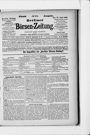 Berliner Börsen-Zeitung vom 21.06.1889