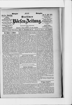 Berliner Börsen-Zeitung vom 11.07.1889