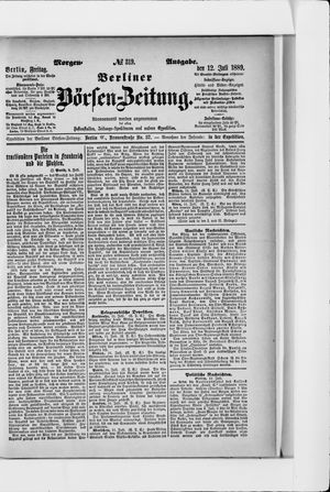 Berliner Börsen-Zeitung vom 12.07.1889