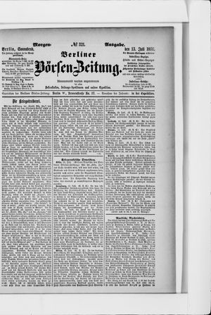 Berliner Börsen-Zeitung vom 13.07.1889