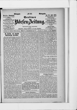 Berliner Börsen-Zeitung vom 20.07.1889