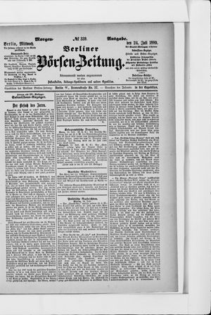 Berliner Börsen-Zeitung vom 24.07.1889