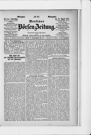 Berliner Börsen-Zeitung vom 29.08.1889