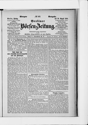 Berliner Börsen-Zeitung vom 30.08.1889