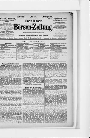 Berliner Börsen-Zeitung vom 04.09.1889