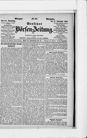 Berliner Börsen-Zeitung vom 12.09.1889
