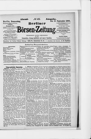 Berliner Börsen-Zeitung vom 12.09.1889