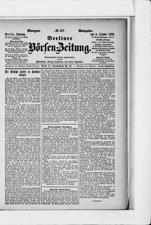 Berliner Börsen-Zeitung vom 06.10.1889
