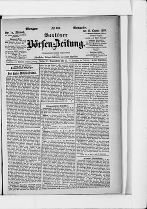 Berliner Börsen-Zeitung vom 16.10.1889