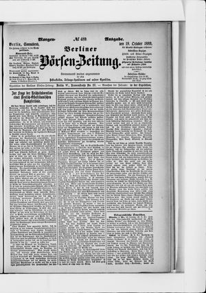 Berliner Börsen-Zeitung vom 19.10.1889
