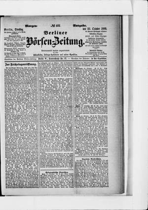Berliner Börsen-Zeitung on Oct 22, 1889
