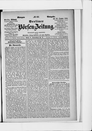 Berliner Börsen-Zeitung vom 23.10.1889