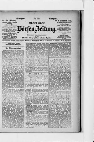 Berliner Börsen-Zeitung vom 06.11.1889