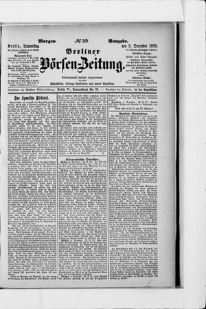 Berliner Börsen-Zeitung vom 05.12.1889
