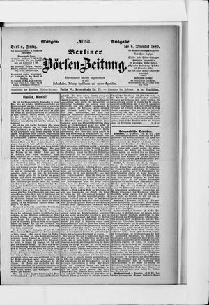 Berliner Börsen-Zeitung vom 06.12.1889