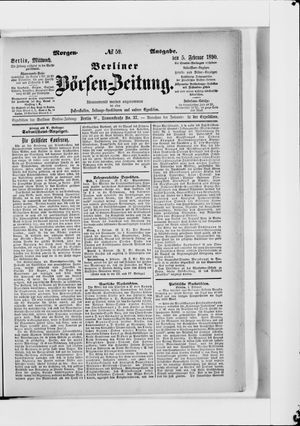 Berliner Börsen-Zeitung vom 05.02.1890