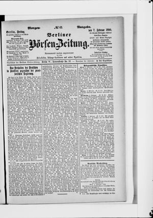 Berliner Börsen-Zeitung on Feb 7, 1890