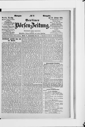 Berliner Börsen-Zeitung on Feb 25, 1890