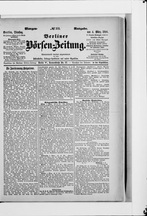 Berliner Börsen-Zeitung on Mar 4, 1890